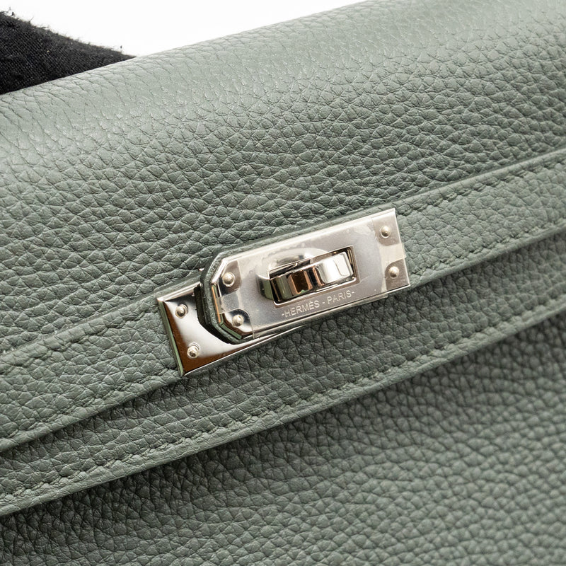 Hermes Kelly 25 Togo Vert Amande SHW Stamp U