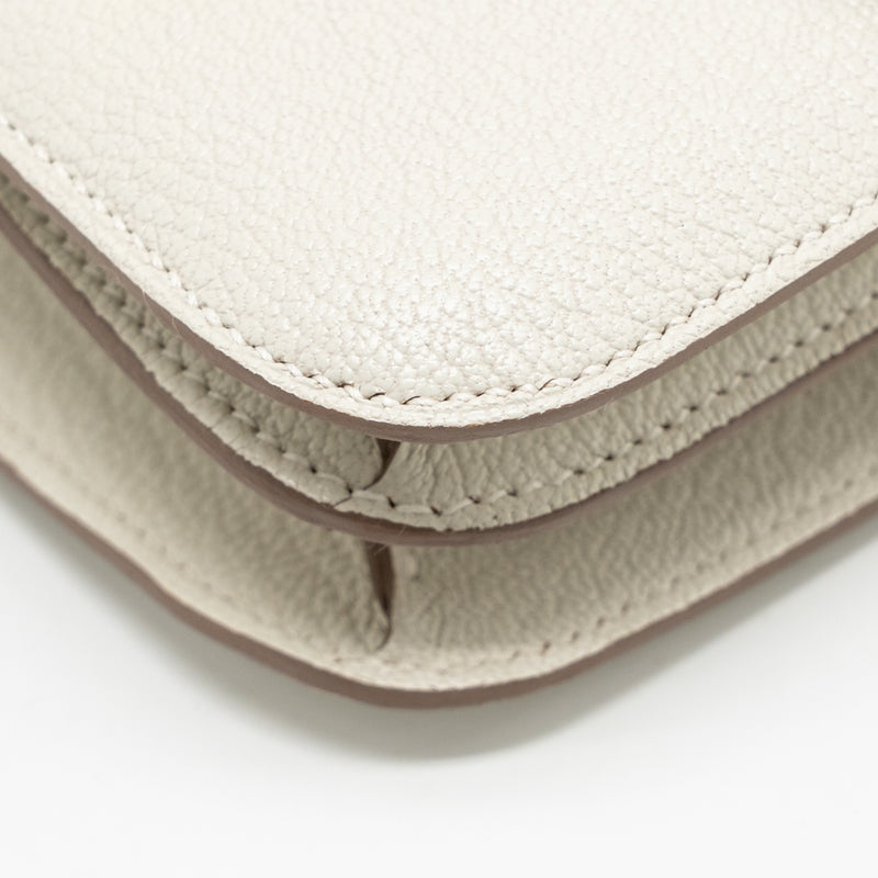 Hermes Mini Constance Chèvre Mysore Mushroom/Biscuit GHW Stamp B