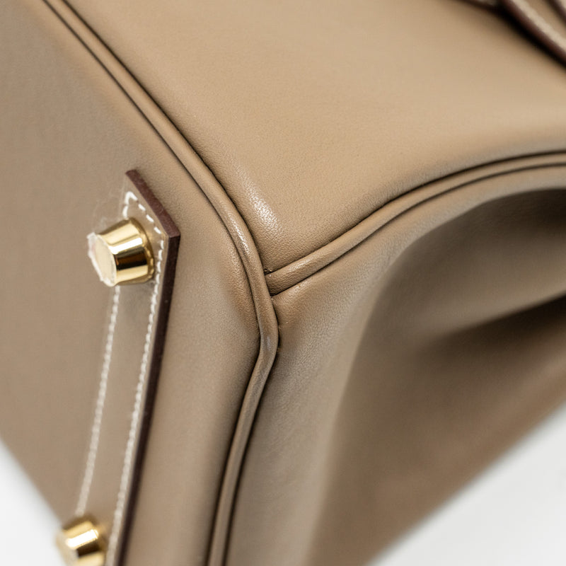 Hermes Birkin 25 Swift Etoupe GHW Stamp B