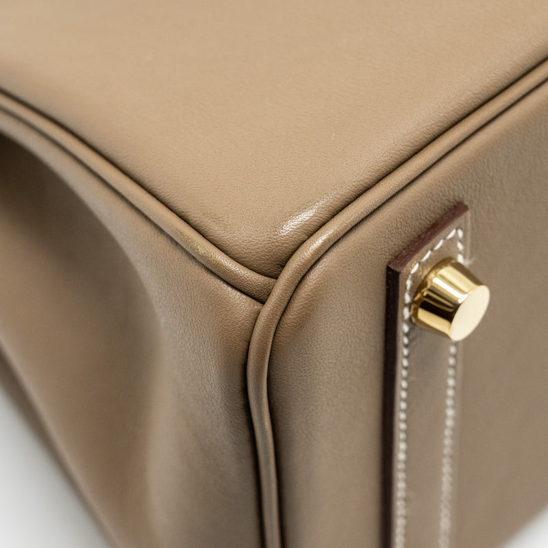 Hermes Birkin 25 Swift Etoupe GHW Stamp B