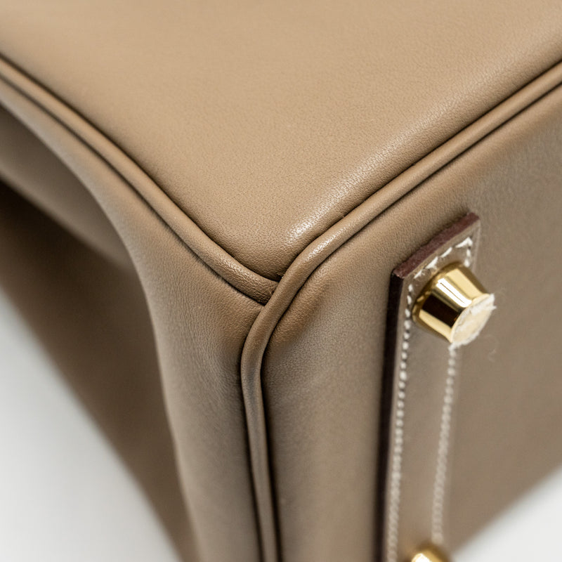 Hermes Birkin 25 Swift Etoupe GHW Stamp B
