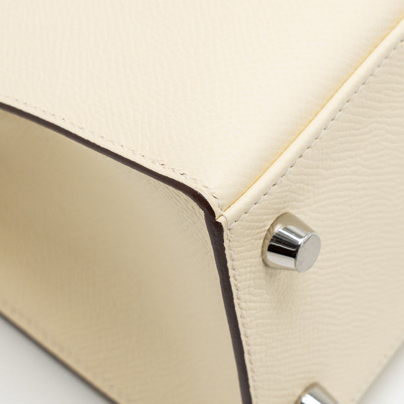 Hermes Kelly 25 Epsom Nata/Chai/Gris Meyer SHW Stamp U