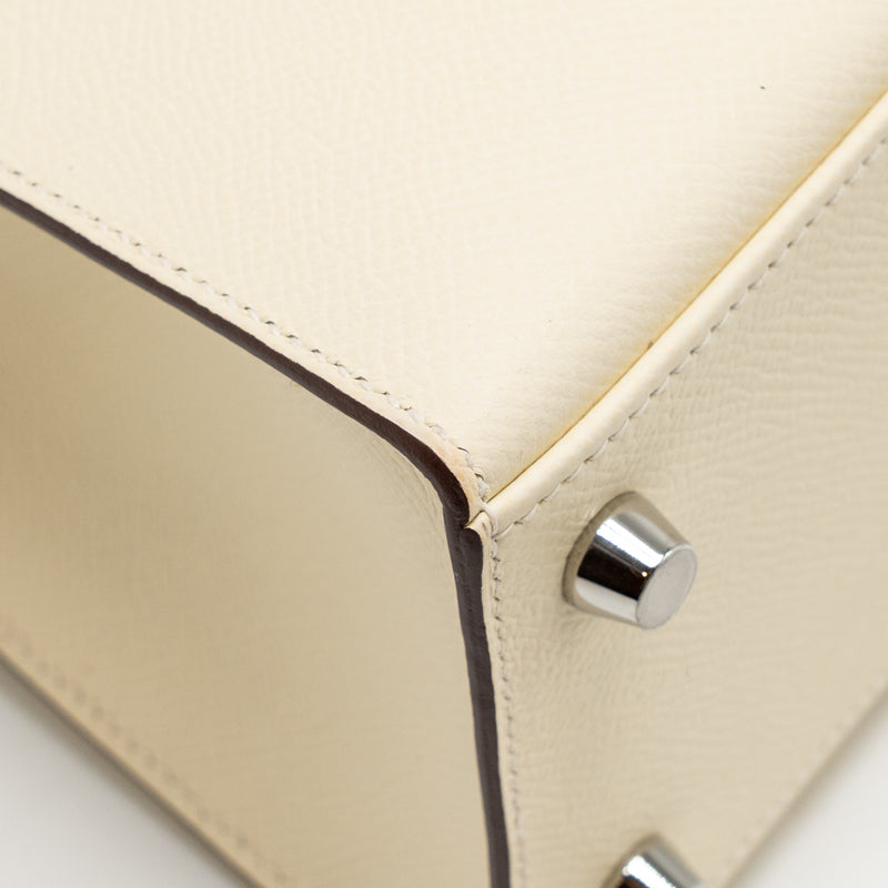 Hermes Kelly 25 Epsom Nata/Chai/Gris Meyer SHW Stamp U