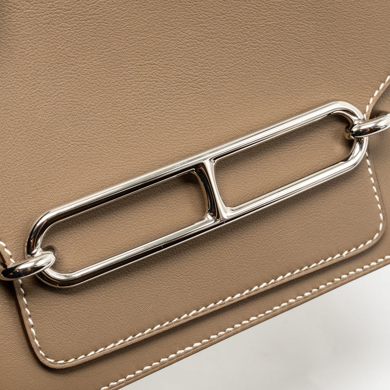 Hermes Mini Roulis Swift Etoupe SHW Stamp Y