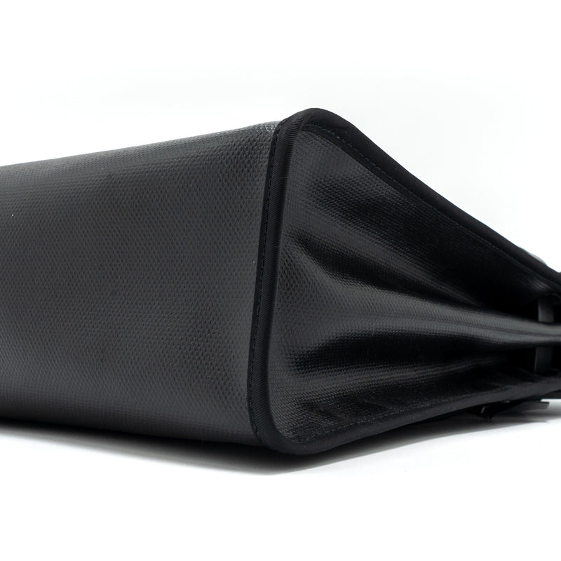Hermes Herbag 31 Zip Bag Toile H Berline Canvas/Vache Hunter Black/Ecru SHW Stamp Z