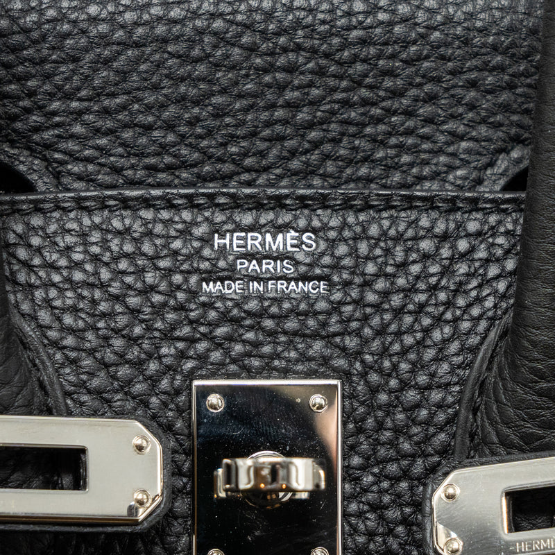 Hermes birkin 25 Togo black shw stamp D