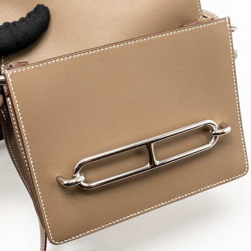 Hermes Mini Roulis Swift Etoupe SHW Stamp Y