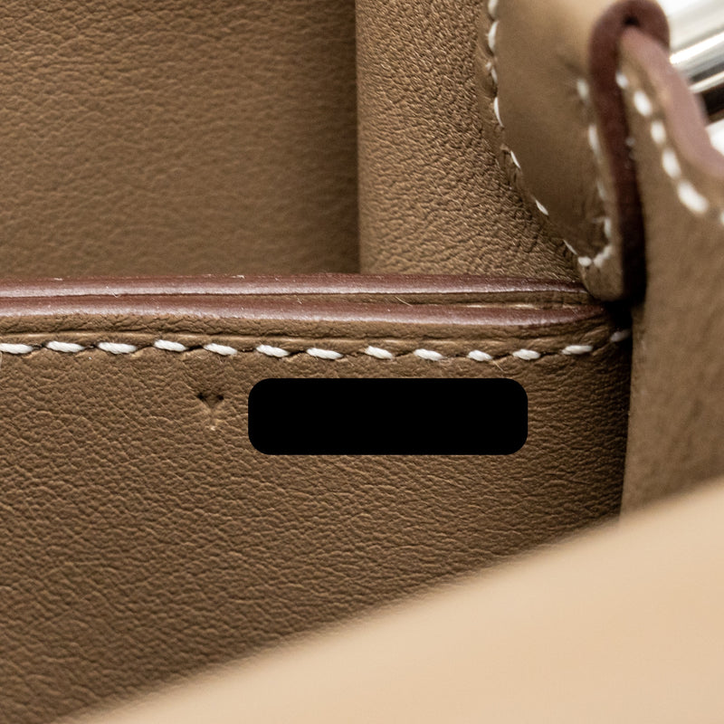 Hermes Mini Roulis Swift Etoupe SHW Stamp Y