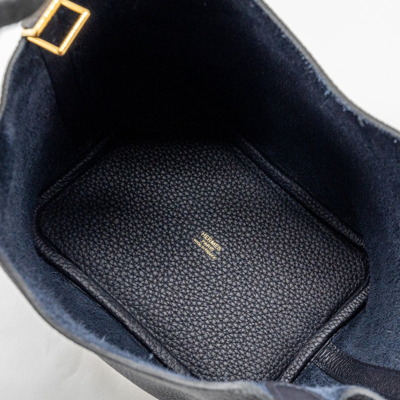 Hermes Picotin 18 Lock Bag Clemence Caban GHW Stamp B