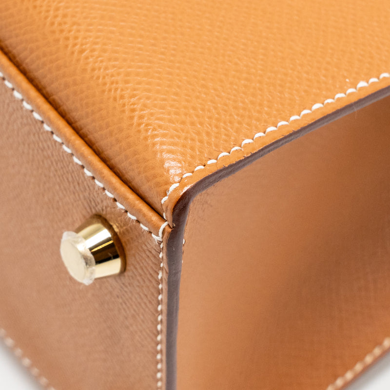 Hermes Kelly 25 Epsom Gold GHW Stamp B