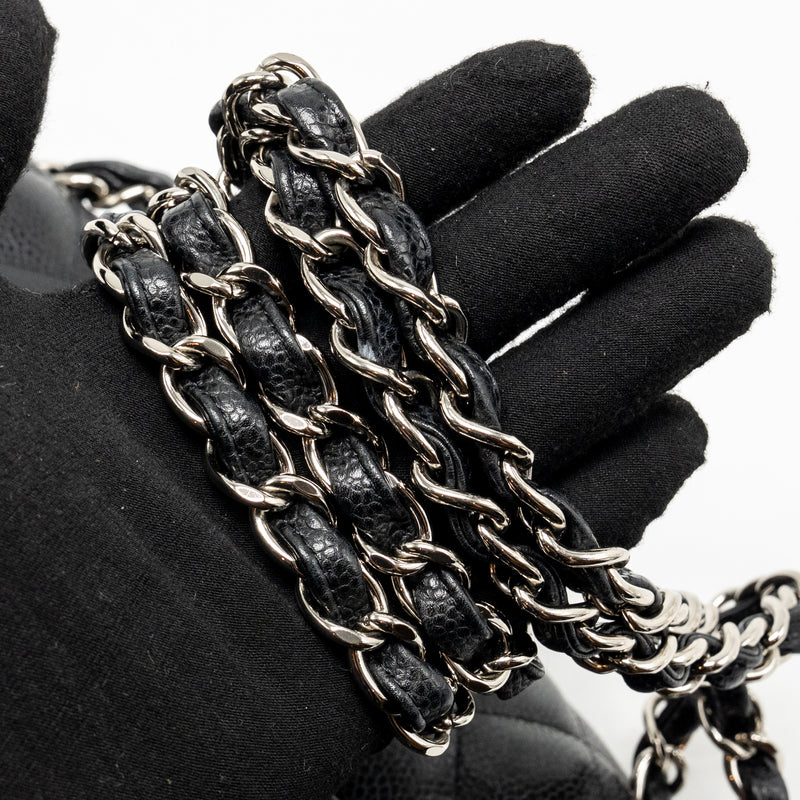 Chanel Jumbo Classic Single Flap Bag Caviar Black SHW