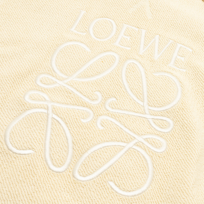 Loewe Size M Logo Embroidered hoodie light beige