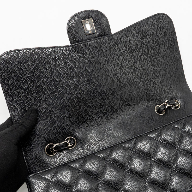 Chanel Jumbo Classic Single Flap Bag Caviar Black SHW