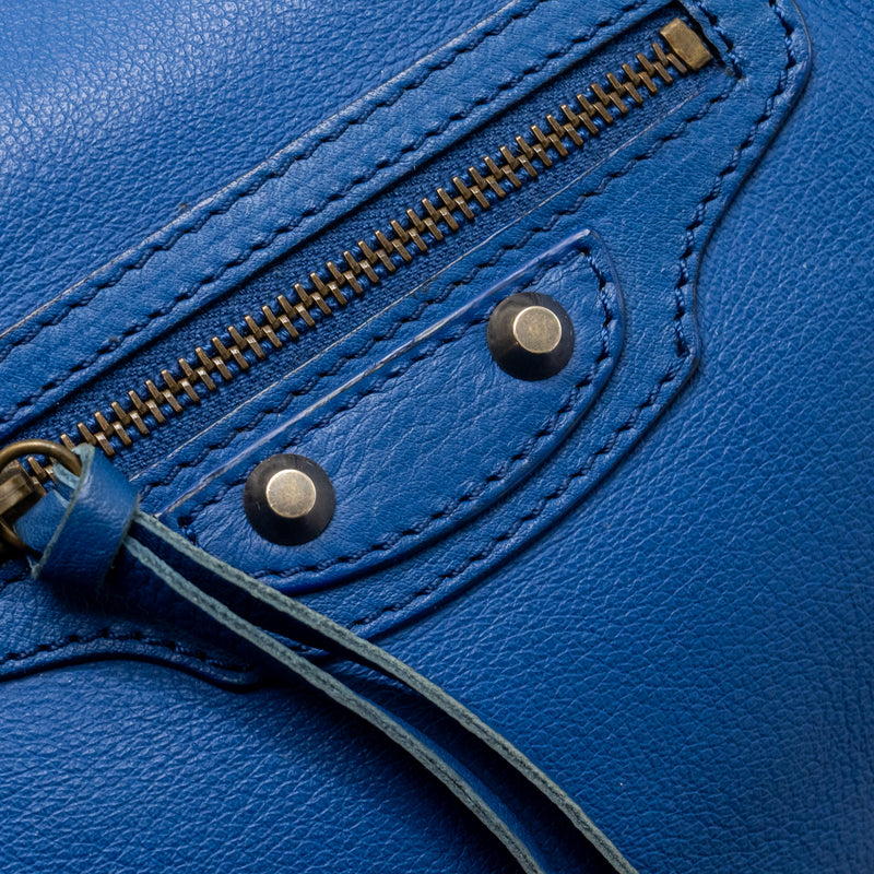 Balenciaga Papier A4 Tote Bag Leather Blue SHW