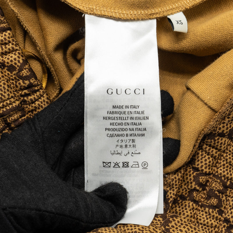 Gucci XS GG Logo Print Skirts Polyester / Cotton Brown