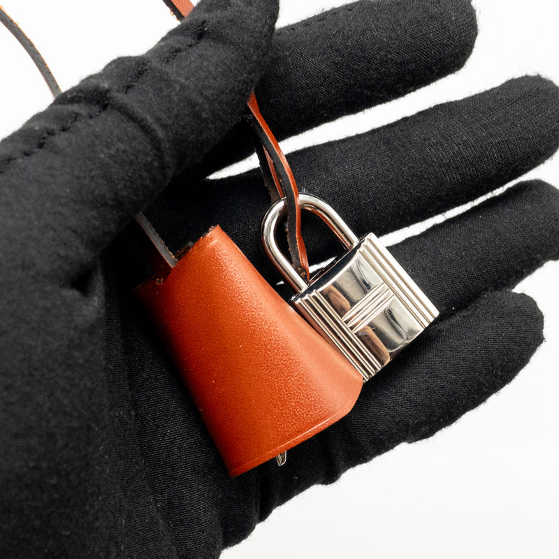 Hermes Herbag 31 Zip Bag Canvas/Hunter Leather Pink/Cuivre SHW Stamp Y