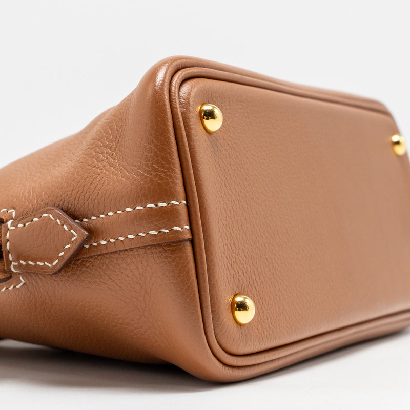Hermes Mini Bolide Evercolor Gold GHW Stamp Y