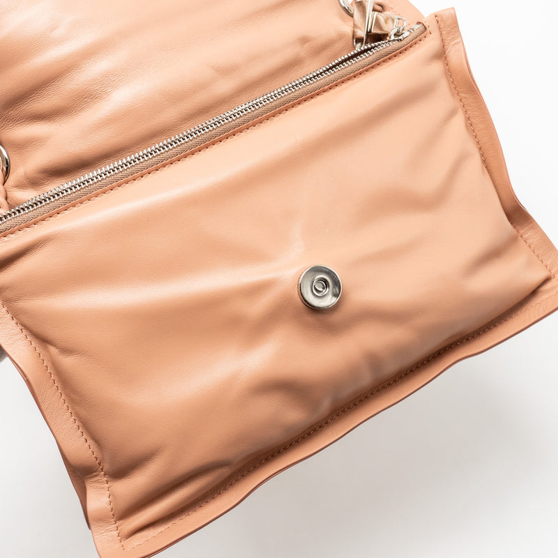 Salvatore Ferragamo Viva Bow Shoulder Bag Leather Dust Pink SHW