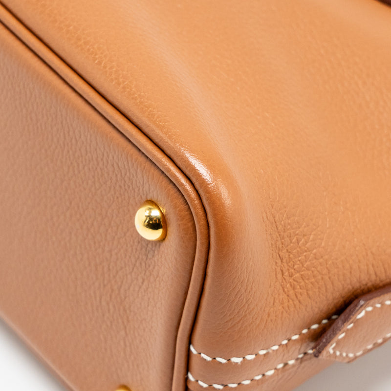 Hermes Mini Bolide Evercolor Gold GHW Stamp Y
