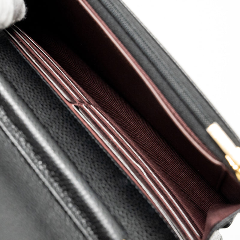 Chanel Classic Wallet on Chain Caviar Black GHW(microchip)