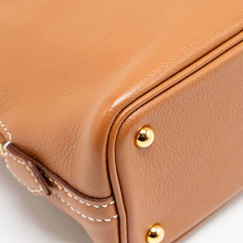 Hermes Mini Bolide Evercolor Gold GHW Stamp Y