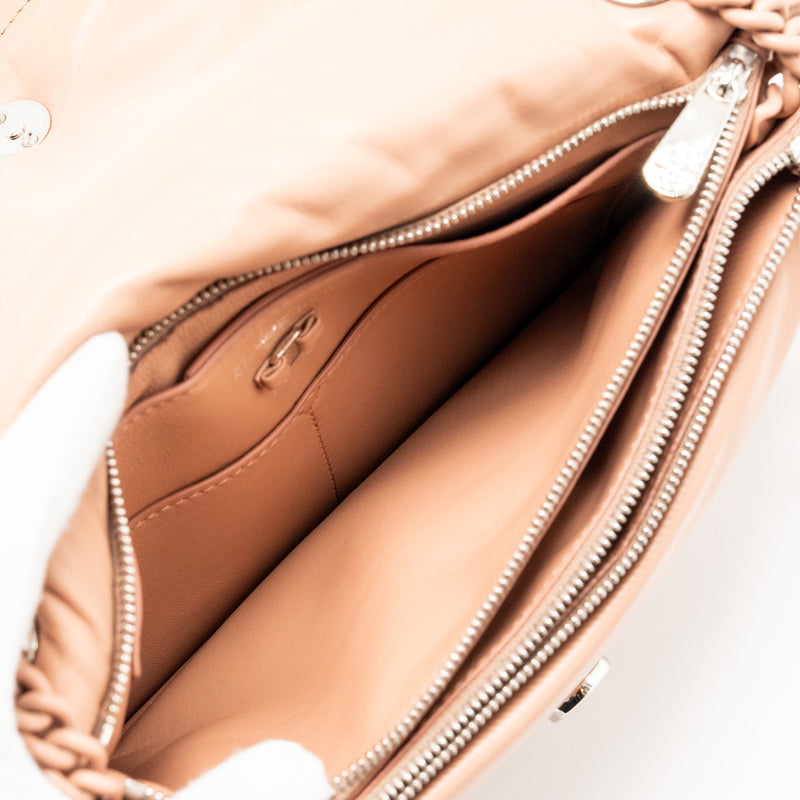 Salvatore Ferragamo Viva Bow Shoulder Bag Leather Dust Pink SHW