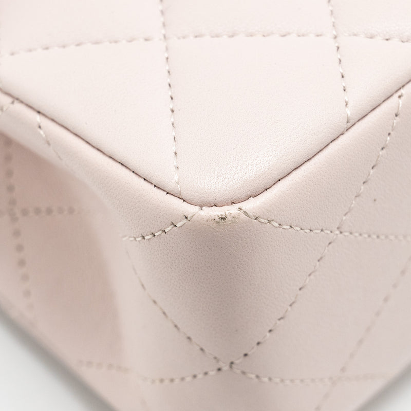 Chanel Small Classic Double Flap Bag Lambskin Light Purple SHW (Microchip)