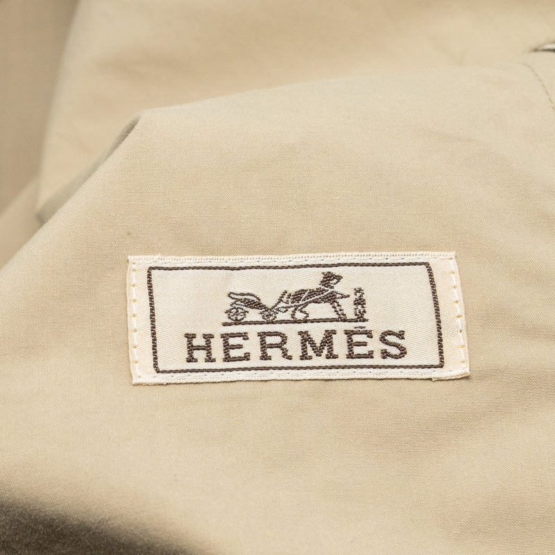 Hermes size 46 Hooded zip jacket Cotton kraft