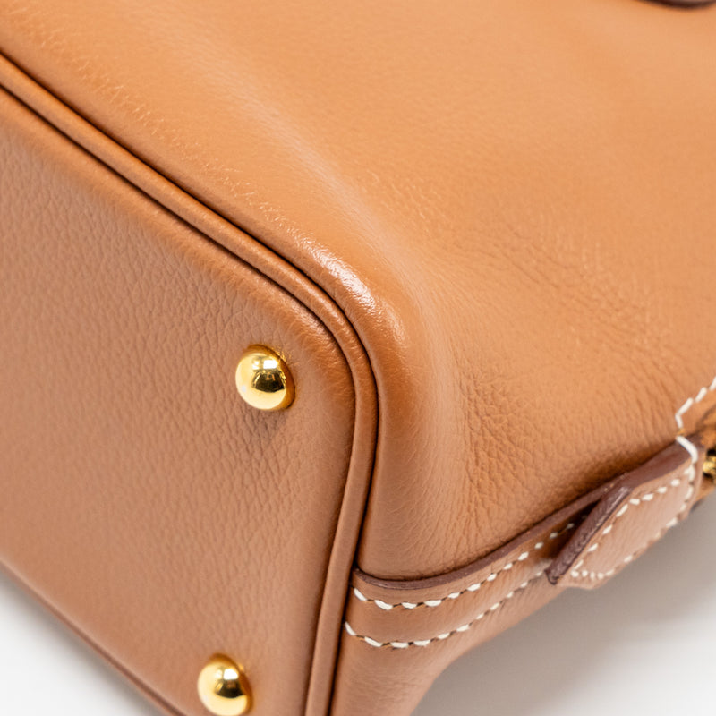 Hermes Mini Bolide Evercolor Gold GHW Stamp Y