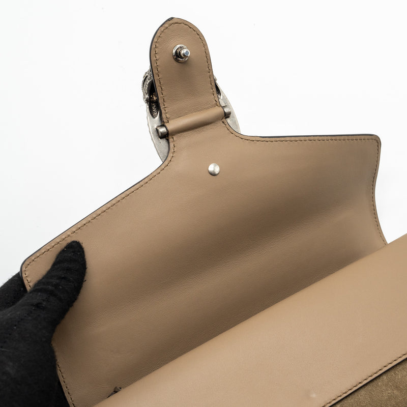 Gucci Dionysus shoulder bag suede leather light brown SHW