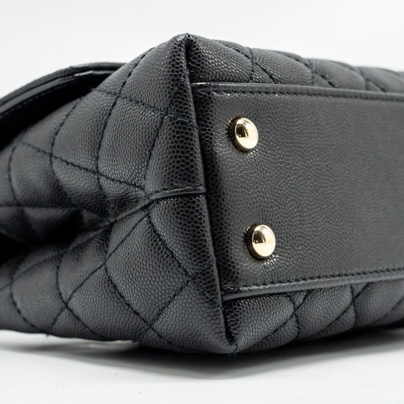 Chanel Small COCO Handle Caviar Black LGHW (Microchip)