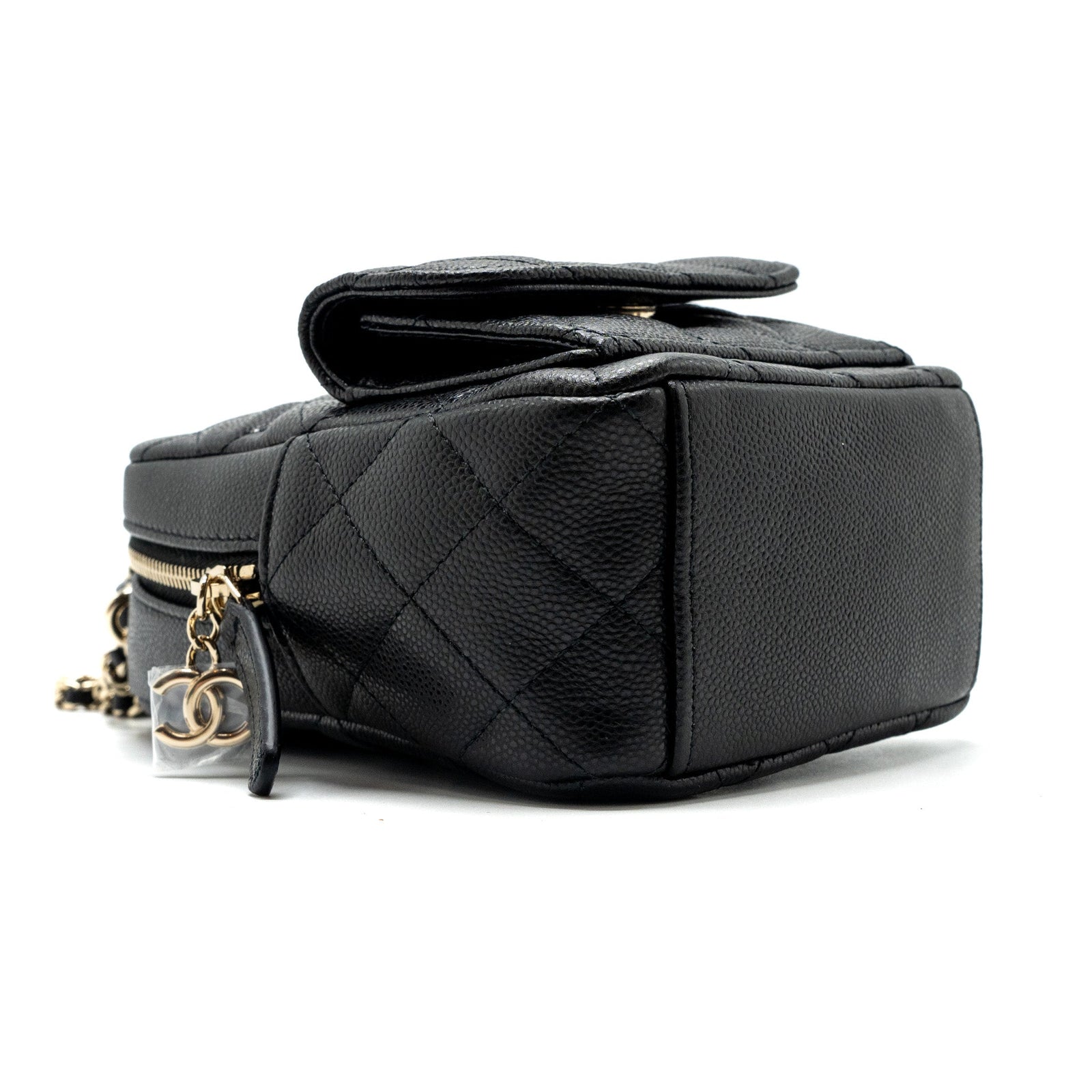 Chanel 24c Mini Backpack/Crossbody Bag Caviar Black LGHW