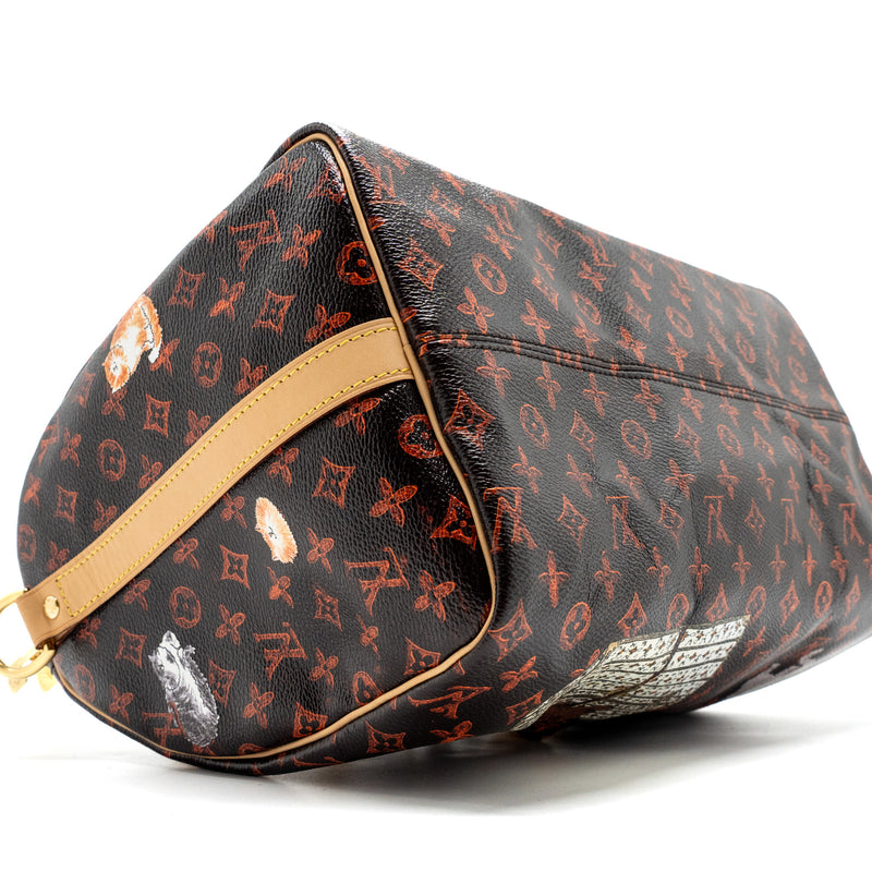 Louis Vuitton Speedy Bandouliere 30 Catogram Limited Edition Canvas GHW