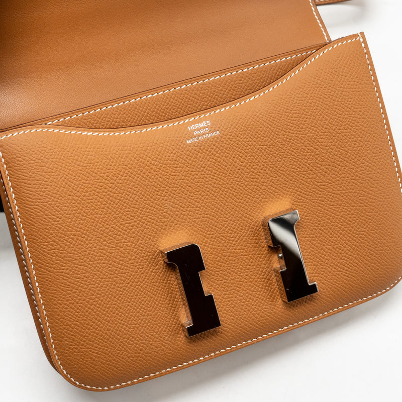 Hermes Mini Constance epsom Gold SHW stamp Z