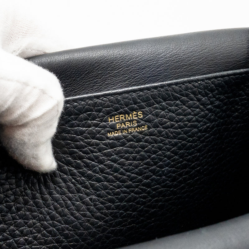 Hermes Halzan 25 Clemence Black GHW Stamp B