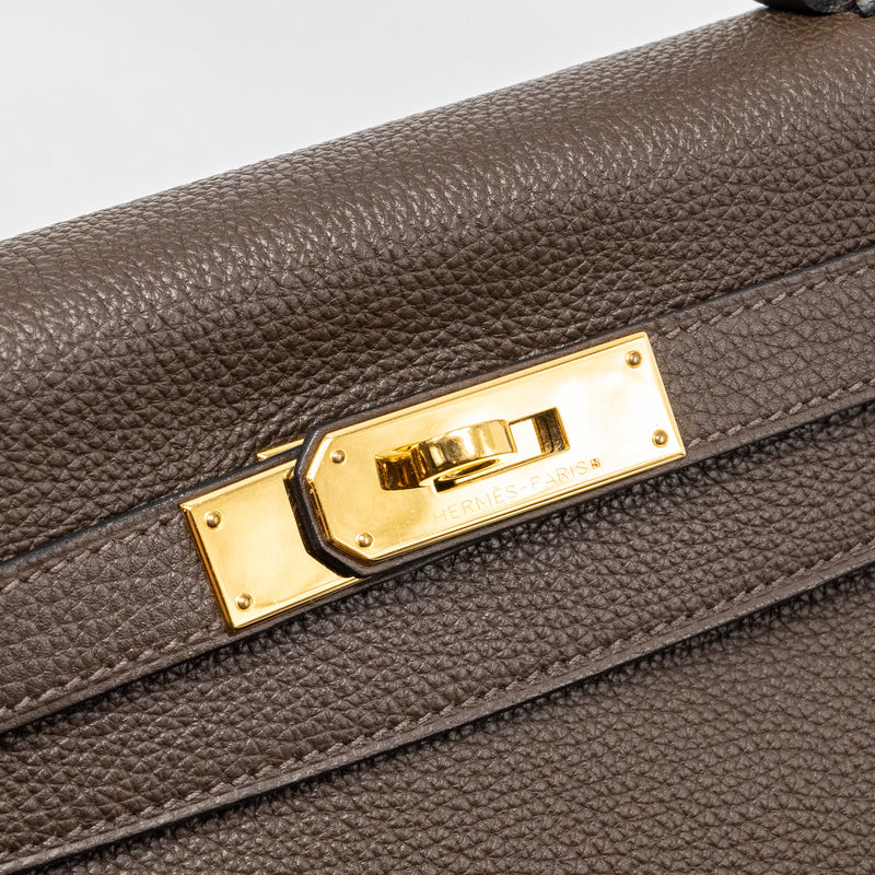 Hermes kelly 28 togo C4 Ecorce GHW stamp Square R