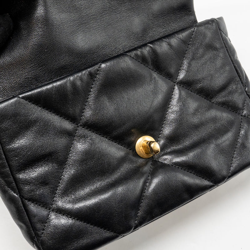 Chanel Small 19 Bag Goatskin Black Multicolour Hardware