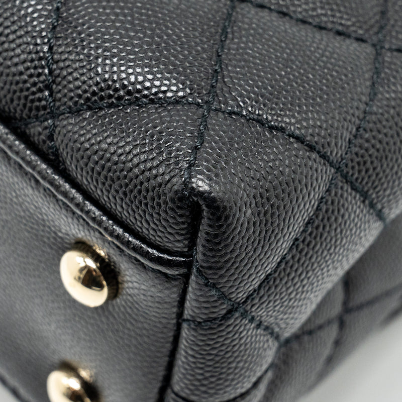 Chanel Small COCO Handle Caviar Black LGHW (Microchip)