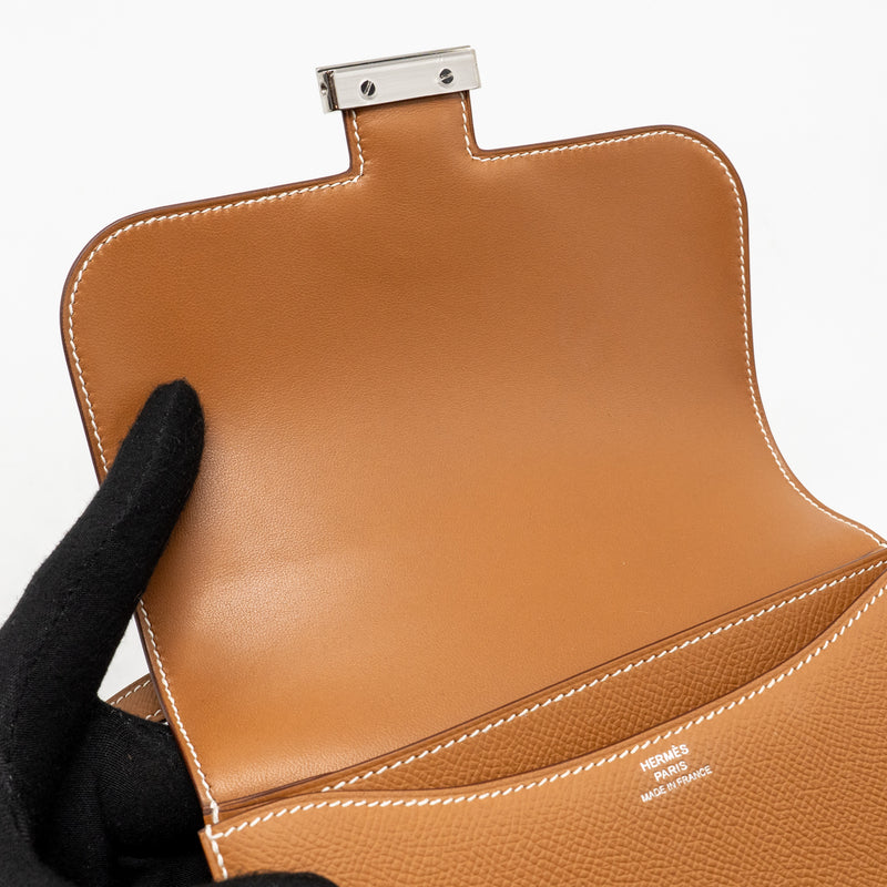 Hermes Mini Constance epsom Gold SHW stamp Z