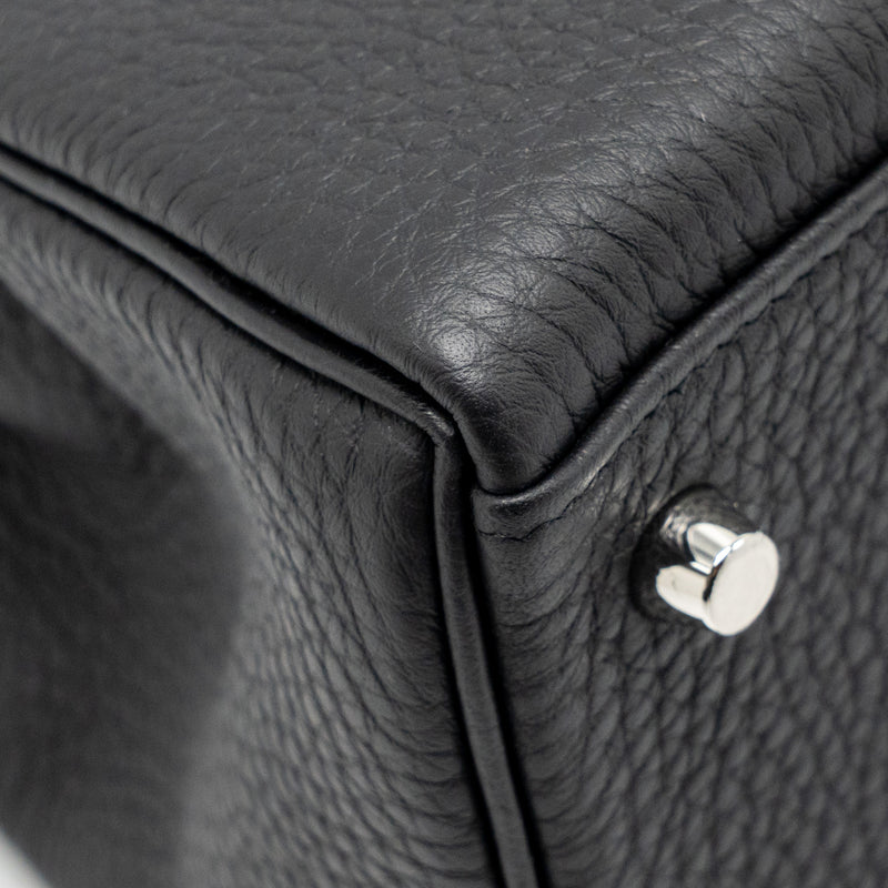 Hermes Kelly 28 Togo Black Brushed SHW Stamp K