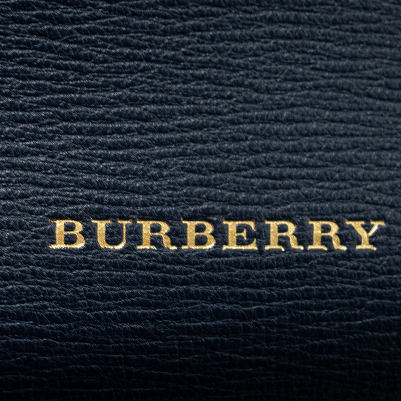 BURBERRY THE Large BANNER BAG CALFSKIN Dark Blue/MULTICOLOUR GHW