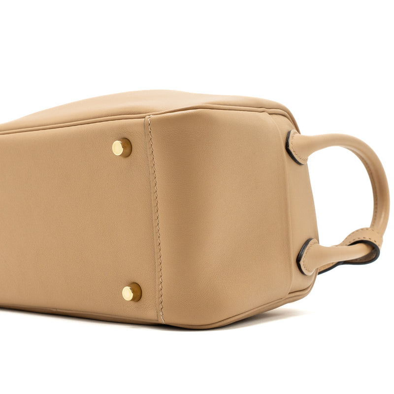 Hermes Mini Lindy Swift Chai/Mauve Sylvestre GHW Stamp U
