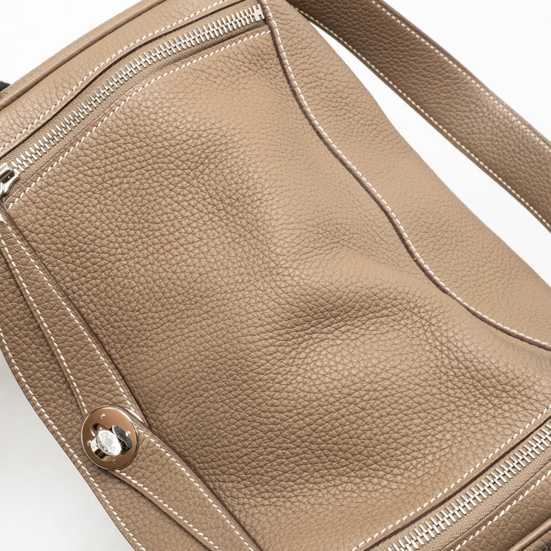 Hermes Lindy 30 Clemence Etoupe SHW Stamp D