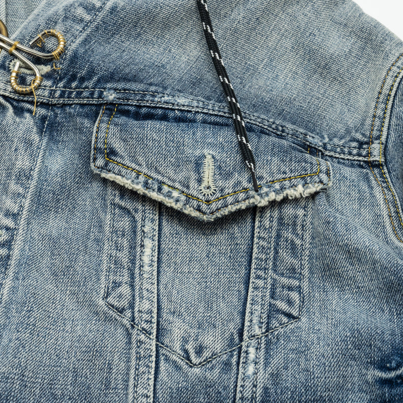 Balenciaga size 38 denim jacket blue