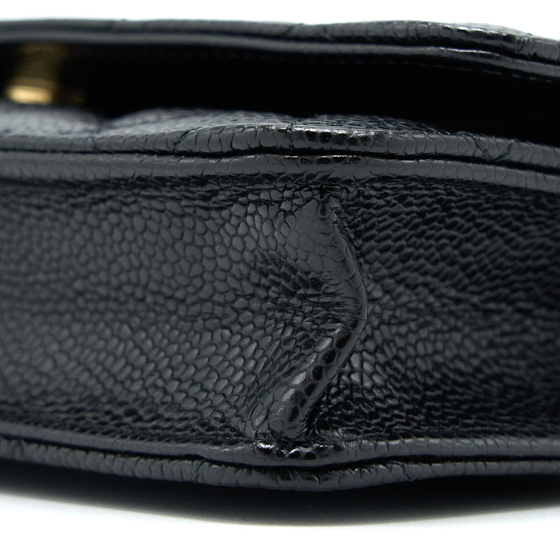 Chanel Classic Wallet On Chain Caviar Black GHW (Microchip)