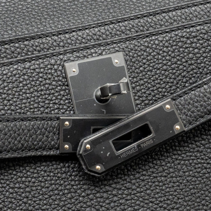 Hermes Pochette Kelly Depeches 25 Togo So Black Stamp B
