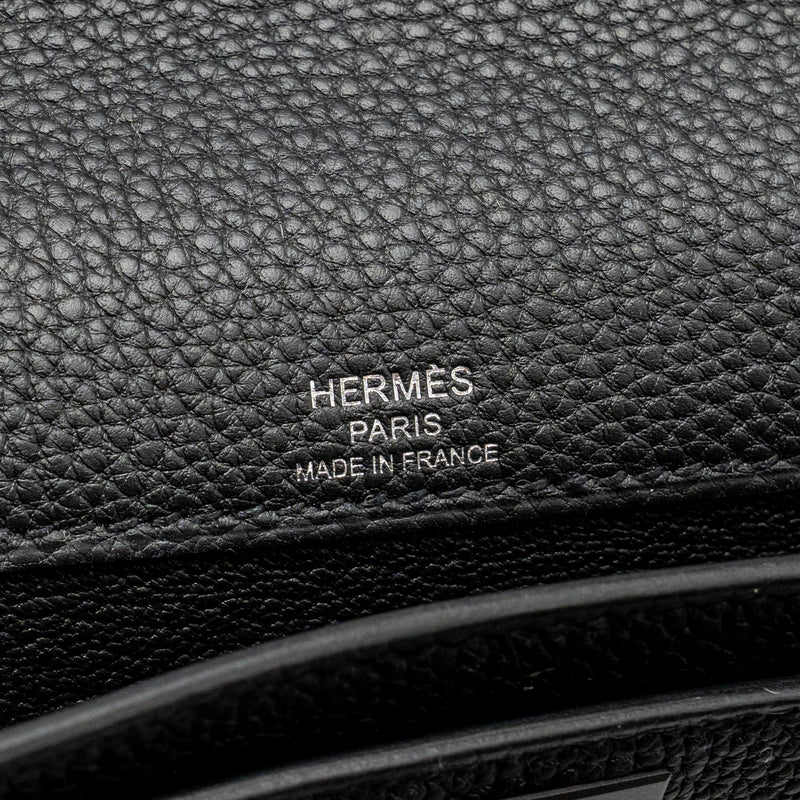 Hermes Pochette Kelly Depeches 25 Togo So Black Stamp B