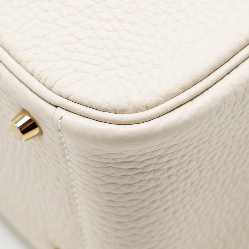 Hermes Mini Lindy II Clemence Craie GHW Stamp K