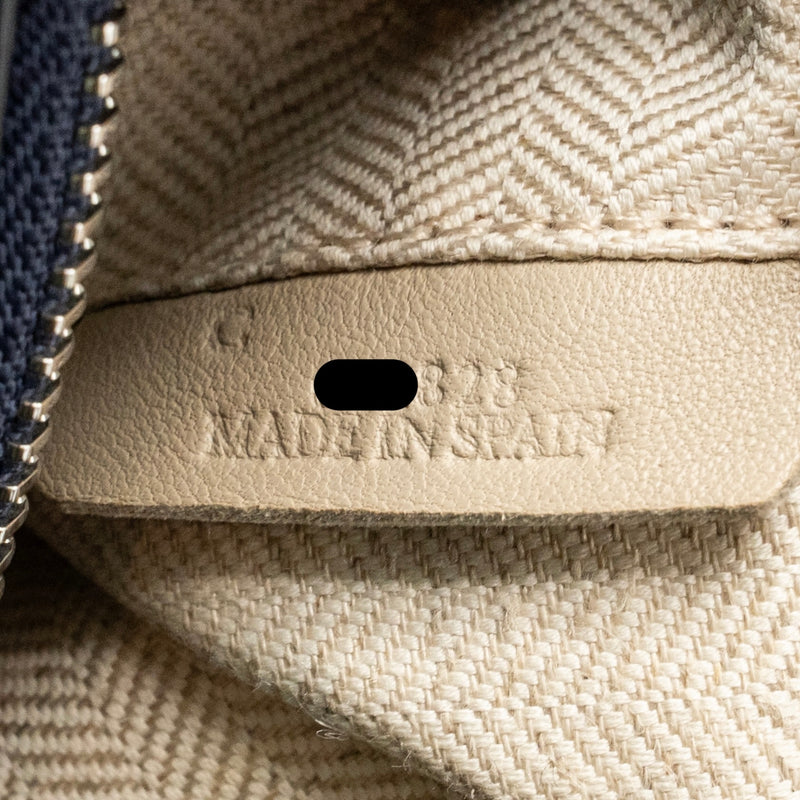 Loewe Small Puzzle Bag Calfskin Navy SHW