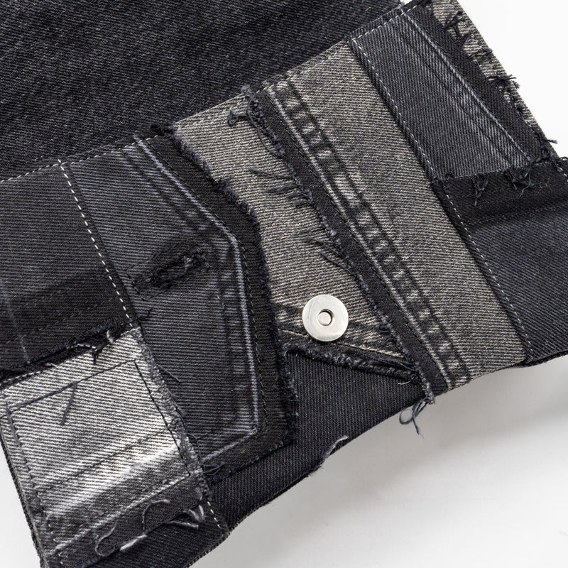 Balenciaga medium hourglass bag limited edition denim black/multicolour SHW